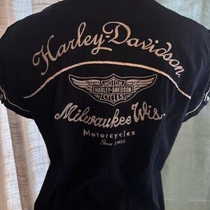 HARLEY DAVIDSON _beautiful back embroidery aloe.t…